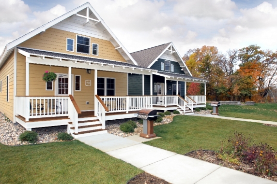 Exterior of two bedroom cottages