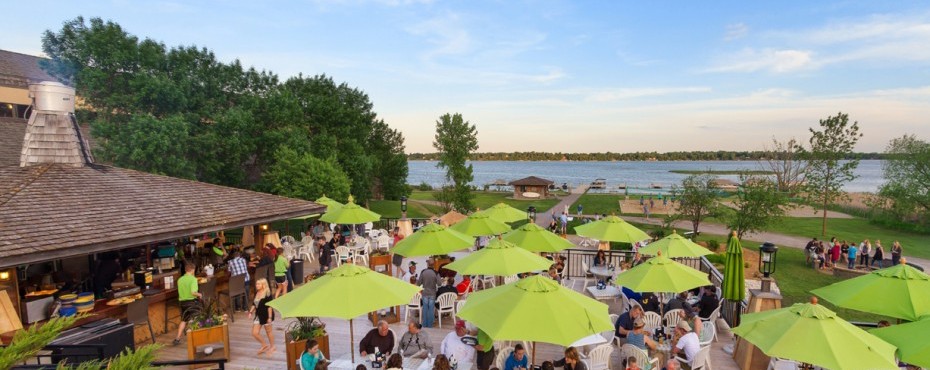 The Deck Bar & Grill from above